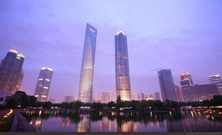 The skywalk on Jinmao Tower opens today