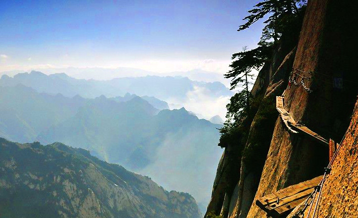 Mont Huashan, passerelle céleste à sensation