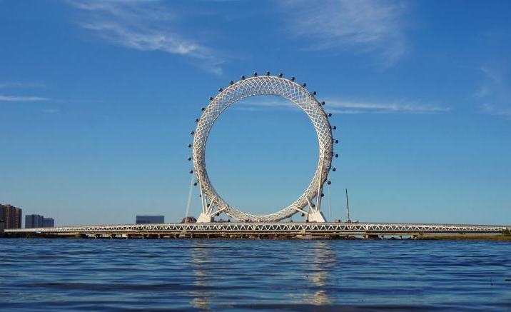 Bailang River Bridge Ferris Wheel,  Weifang City