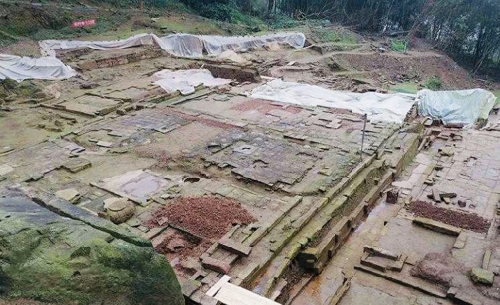 Cultural relics are discovered at Buddhist temple site in Chongqing