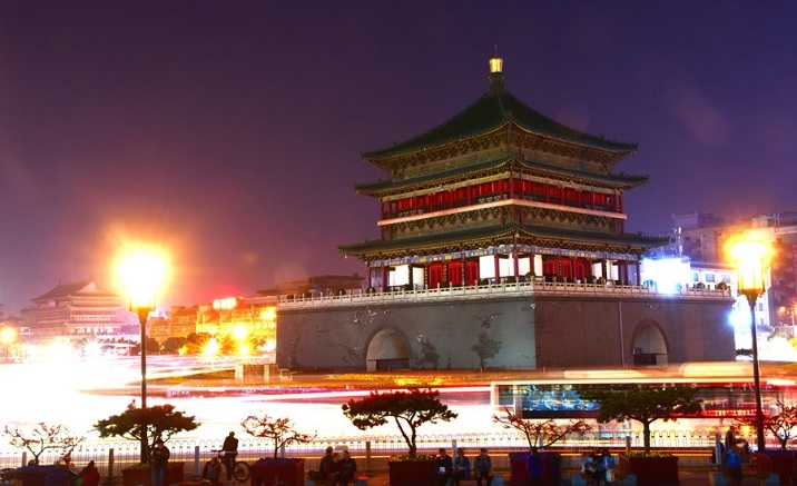 Xi'an Bell Tower reopens after the renovation work