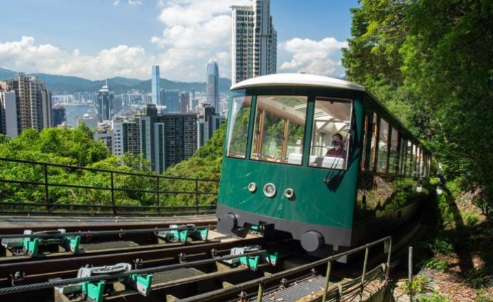 Hong Kong Peak Tram reopened after renovation