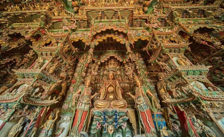 北京で「小西天」展　VRで明代の極彩色造形再現