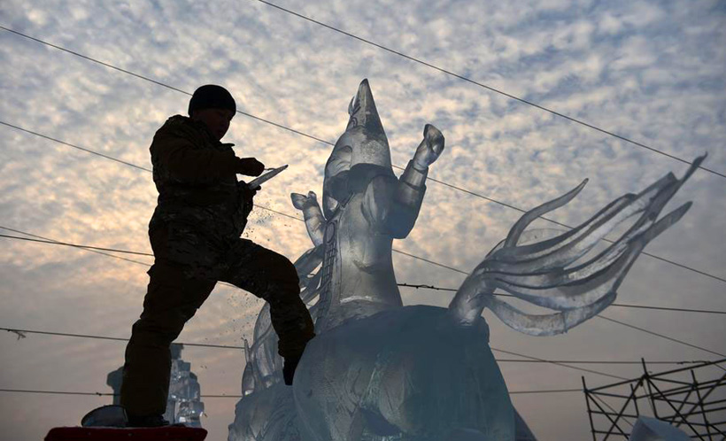 Le 31e Concours International de sculpture en glace à Harbin