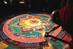 L'art religieux du monastère de Sakya -- Mandala de sable tibétain